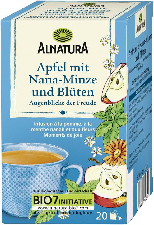 Produktbild Alnatura Bio Apfel Nana-Minze&Blüt.20ST (30 g)
