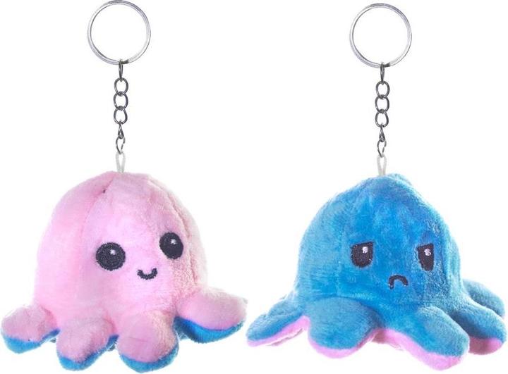 Produktbild Triton Wende Oktopus Plüsch Schlüsselanhänger 10 cm assortiert 1 Stück