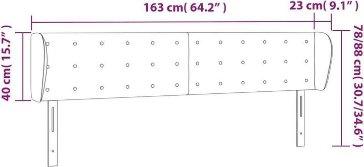 Actual product image VidaXL Zain (163 x 23 x 88 cm)
