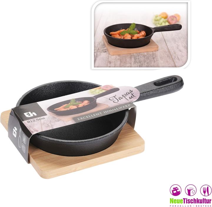Produktbild neuetischkultur Tapas-Pfännchen mit Brett (13 cm, 1 x)
