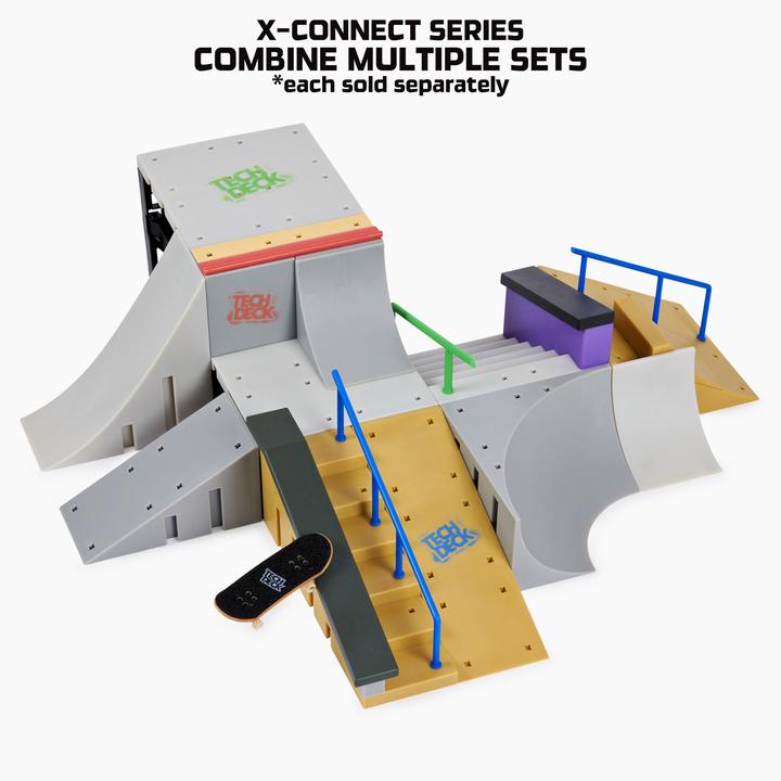 Produktbild Maki Tech Deck X-Connect Starter-Set - Jump n' Grind: Rampenset mit authentischem Fingerboard und Zubehör