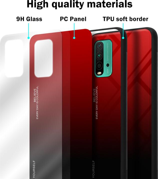 Immagine prodotto Cadorabo Manicotto per vetro in TPU a 2 colori (Xiaomi Poco M3, Xiaomi Redmi 9T)