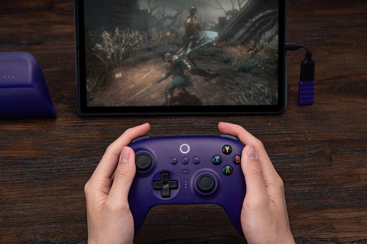 Actual product image 8bitdo Ultimate Wireless Controller - Hall Edition -langaton peliohjain, purppura, PC / Android / (Android, Windows)
