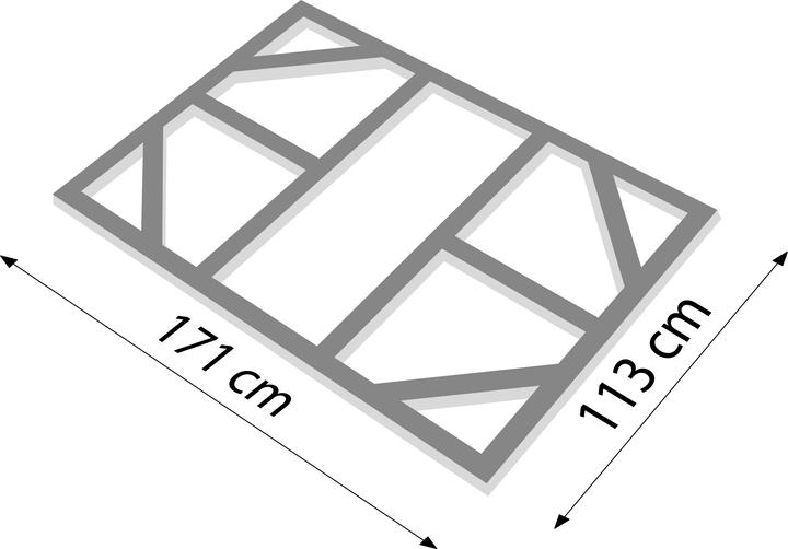 Actual product image Globel Foundation floor frame 6x4