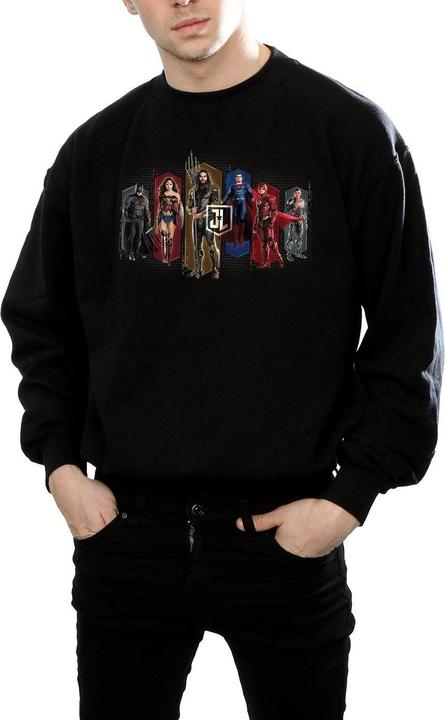 Image du produit - Sweat JUSTICE LEAGUE MOVIE TEAM HEXAGONS - Homme (S)