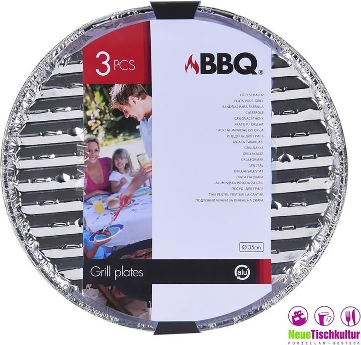 Productafbeelding neuetischkultur Aluminium grillschaal 35 cm, set van 3