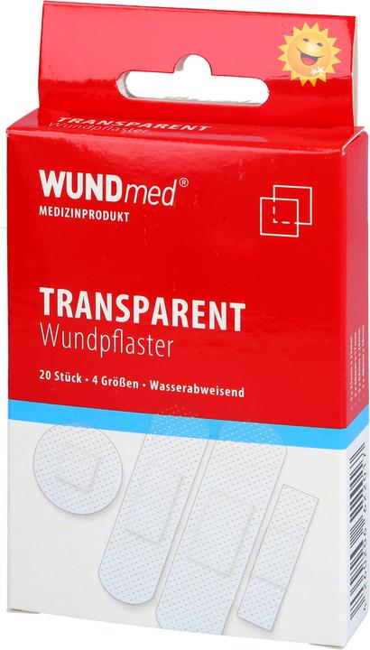 Image du produit Axisis Sparadrap transparent + imperméable 4 tailles, 20 pcs. sparadrap (20 x)