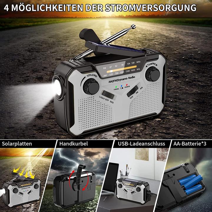 Actual product image Paidashu Crank radio (AM, FM)