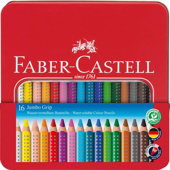Immagine prodotto Faber-Castell impugnatura jumbo (Multicolore, 16 x)