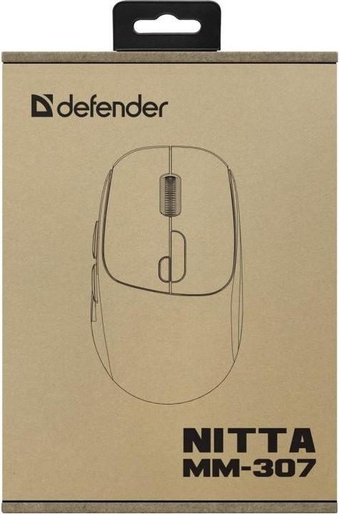 Produktbild Defender MYSZ NITTA MM-307 RF+BT OPTIC 1600dpi 6P BIAŁA (Kabellos)