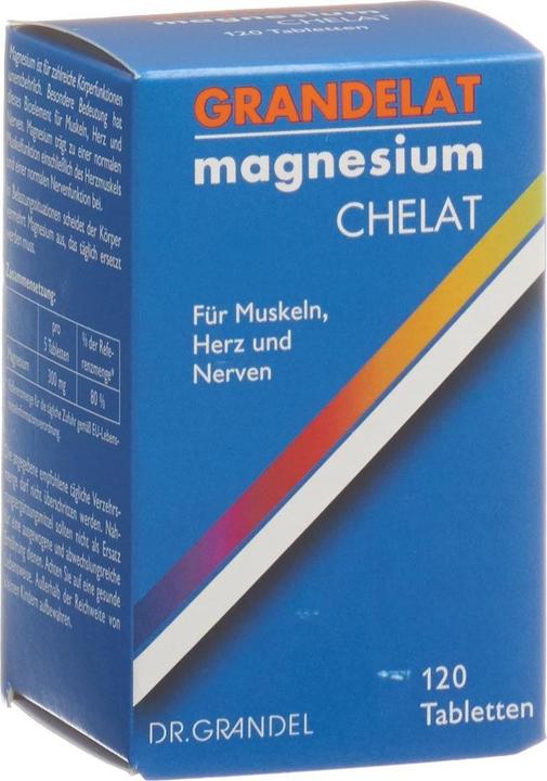 Grandelat Magnesium Tabletten Chelat (120Stk) (120 Stück, Tabletten, 162 g)