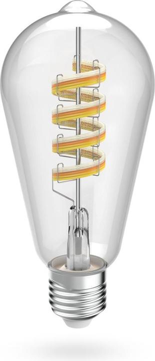 Produktbild Hama Smarte LED-Lampe, Matter, E27, Retro, Filament ST64, RGBW, dimmbar, mit App (E27, 4.90 W, 470 lm, 1 x, F)