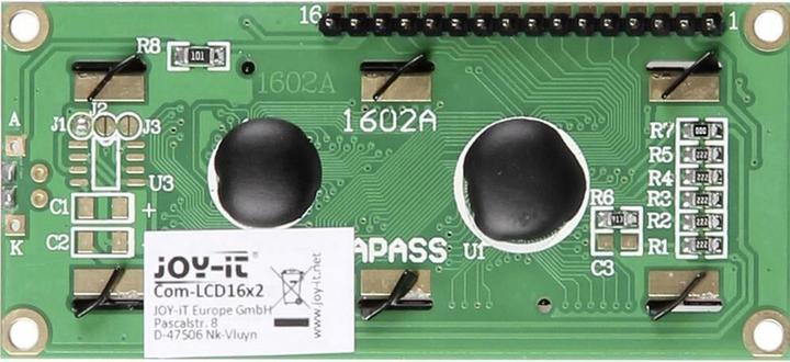 Image du produit Joy-it Arduino Display 16x2 LCD Module vert