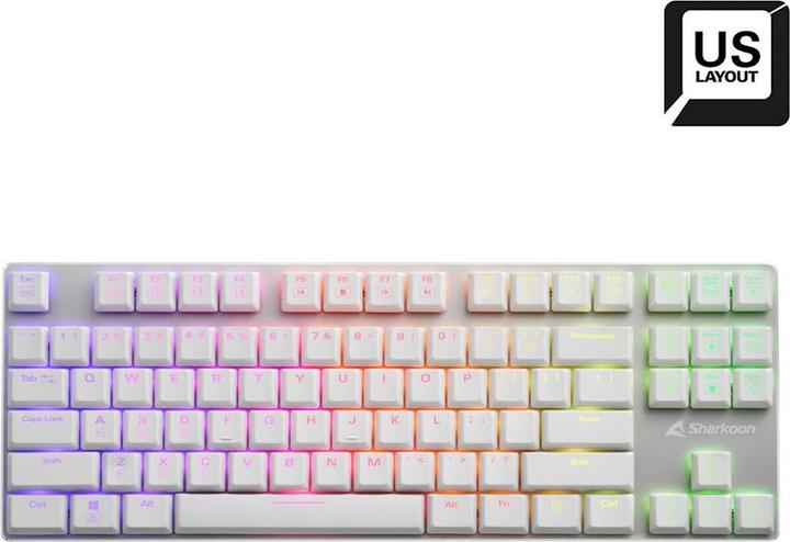 Produktbild Sharkoon purewriter tkl rgb gaming-tastatur (US, Kabelgebunden)