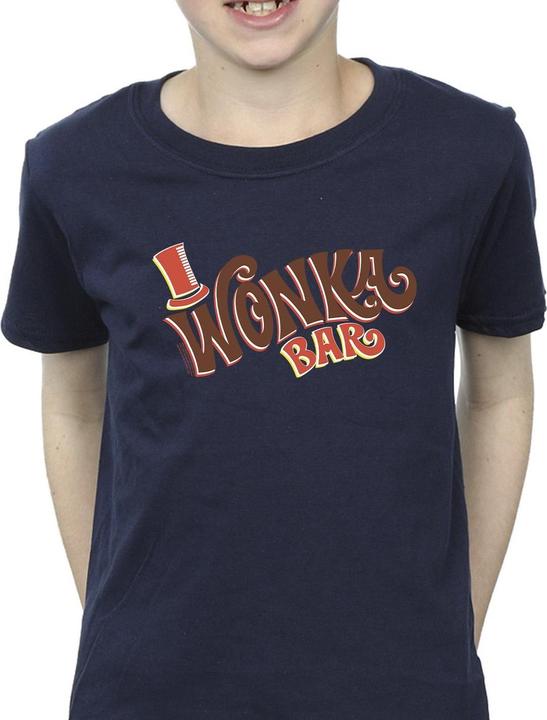 Immagine prodotto Willy Wonka & the Chocolate Factory Bar Logo Maglietta Ragazzi (140, 146)