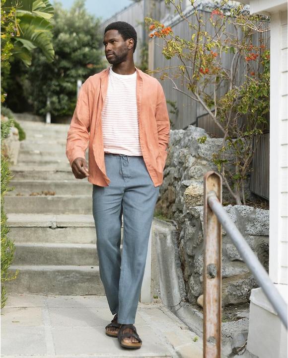 Produktbild La Redoute Collections Gerades Leinenhemd Signature mit Stehkragen (XL)
