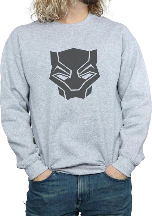 Produktbild Black Panther Schwarz auf Schwarz Baumwolle Sweatshirt (XL)