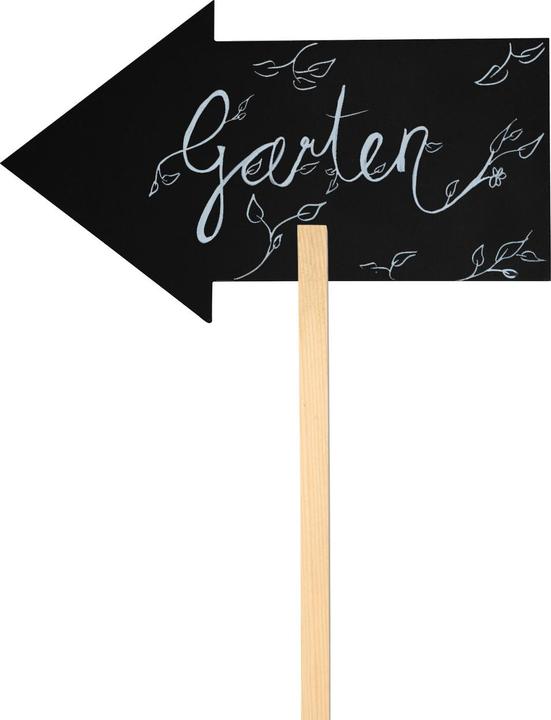 Actual product image Natura Punto Chalkboard arrow to write on with earth spike (50 x 30 cm)