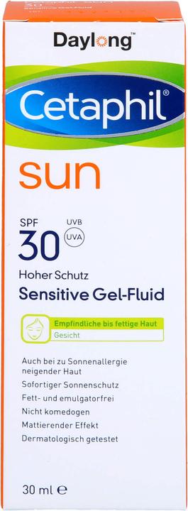 Image du produit Daylong Cetaphil sun 30 sensitive gel-fluide visage, 30 ml de gel (Gel solaire, SPF 30, 30 ml)