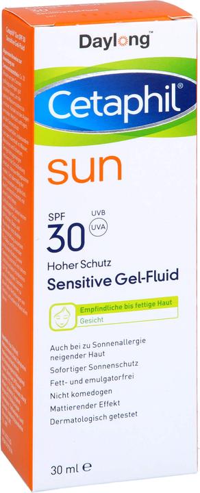 Image du produit Daylong Cetaphil sun 30 sensitive gel-fluide visage, 30 ml de gel (Gel solaire, SPF 30, 30 ml)
