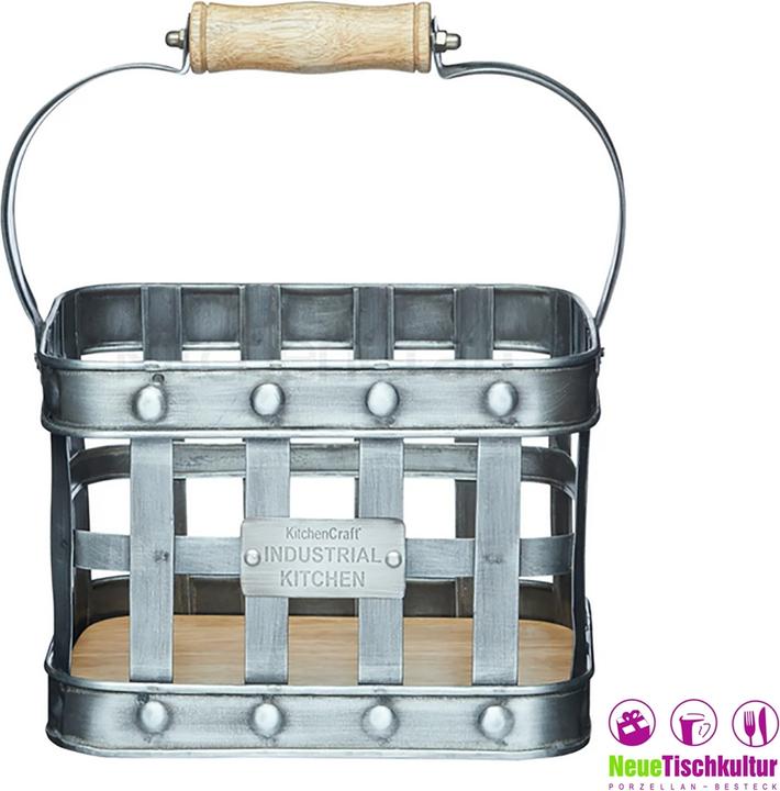 Actual product image neuetischkultur Metal basket with handle