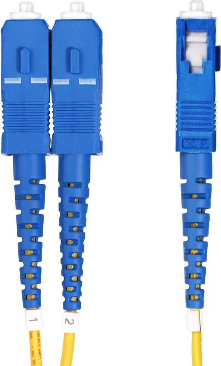 Immagine prodotto StarTech com Cavo in fibra ottica duplex monomodale OS2 da LC a SC (UPC) da 50 m, 9/125µm, 10G, Inse (CAT6, 50 m)