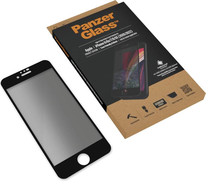 Actual product image PanzerGlass Case Friendly Privacy (1 Piece, Apple iPhone 6, Apple iPhone 6s, Apple iPhone 7, Apple iPhone 8, Apple iPhone SE (2nd Gen), Apple iPhone SE (3rd Gen))