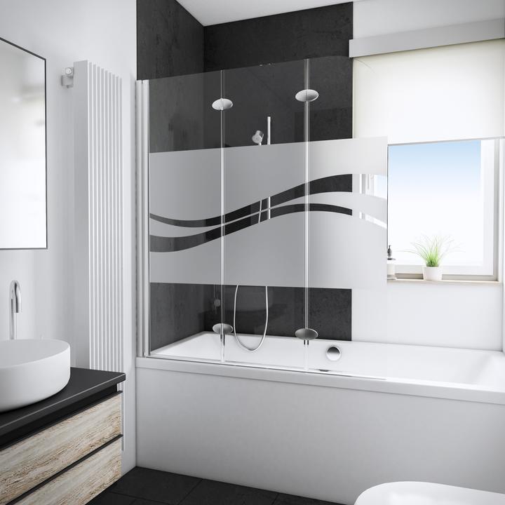 Schulte Bath screen with 3 panels Komfort