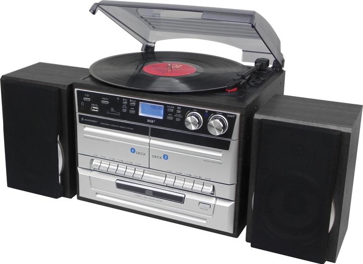 Soundmaster MCD5550D (Tape deck, Record player, Bluetooth, CD player, 2x 2.5 W)