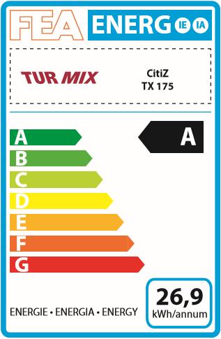 Energy Label Koenig TX 175 Citiz (NESPRESSO Original)
