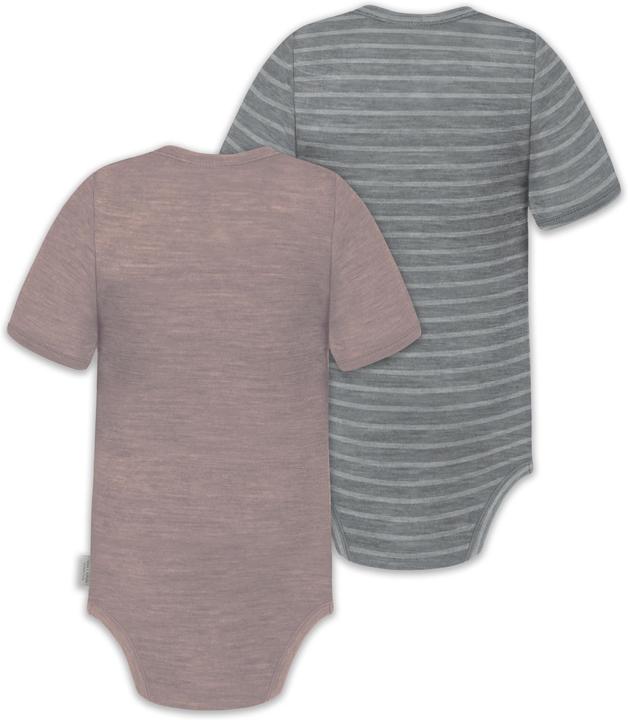 Immagine prodotto Normani Set di 2 body baby merino a maniche corte "Tihoi" - 9317 (80)