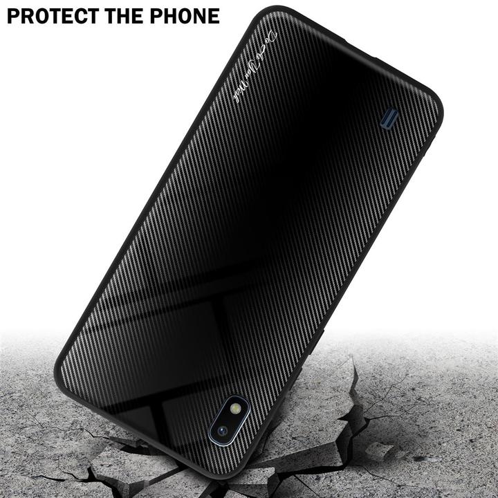 Image du produit Cadorabo TPU Couverture en verre rayé (Samsung Galaxy A10, HTC One M10)