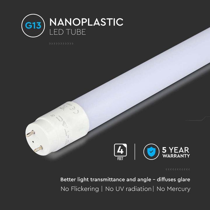 Immagine prodotto V-TAC VT122 Tubo LED SAMSUNG Chip 120cm 16,5W G13 Nano plastica 6500K (G13, 16.50 W, 1850 lm, 1 x, E)
