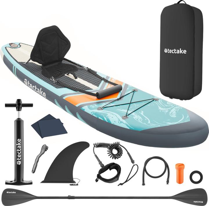 Immagine prodotto tectake Set tavola stand-up paddle Zenon,2 in1 gonfiabile, completo