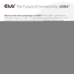 Produktbild Club 3D USB Typ C – USB Typ C (1 m, USB 4.0)