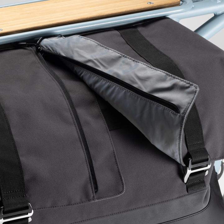 Produktbild Decathlon Doppel-Fahrradtasche Longtail (100 l, Gepäckträgertasche)