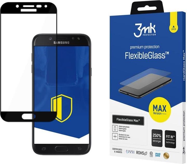 Actual product image 3MK Samsung Galaxy J5 2017 Black - FlexibleGlass Max? (1 Piece, Samsung Galaxy J5 (2017))