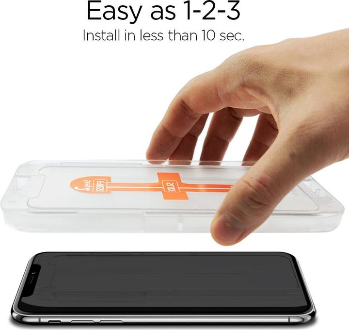 Produktbild Spigen Glas aus gehärtetem Glas. tR Ez Passend für Apple iPhone Xr (1 Stück, Apple iPhone XR)