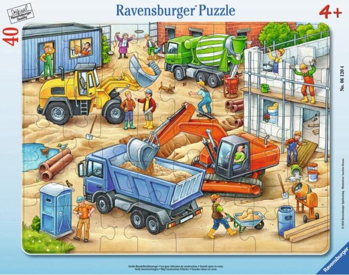 Produktbild Ravensburger Grosse Baustellenfahrzeuge (40 Teile)