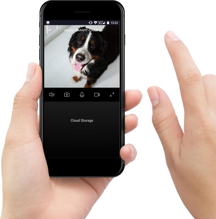 Actual product image Alecto SMART-CAM10 - Smart wifi camera, aan domotica koppelbare IP camera - Wit (1920 x 1080 Pixels)