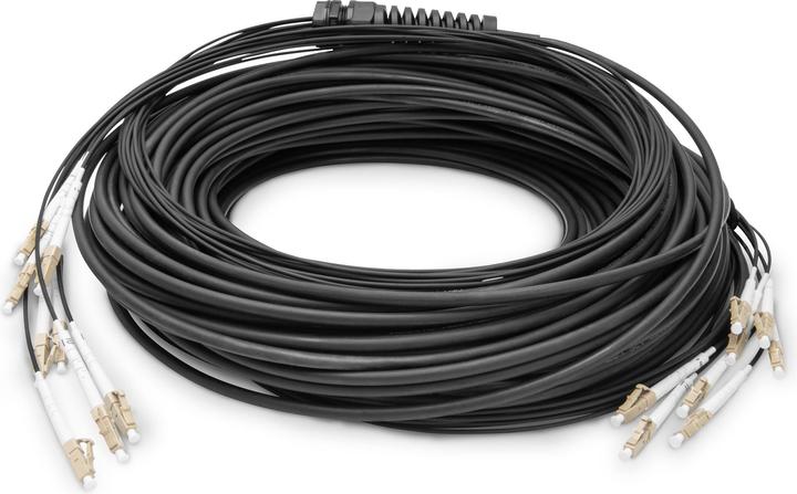Actual product image Digitus Pre-assembled Fiberglass Universal Breakout Cable, Multi Mode OM4, 8 Fibers, LC/UPC - LC/UPC (LSOH, 50 m)