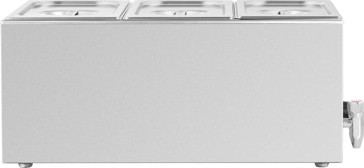 Produktbild Royal Catering Bain Marie Warmhaltebehälter Speisenwärmer Ablasshahn 600 W 3 GN 1/3