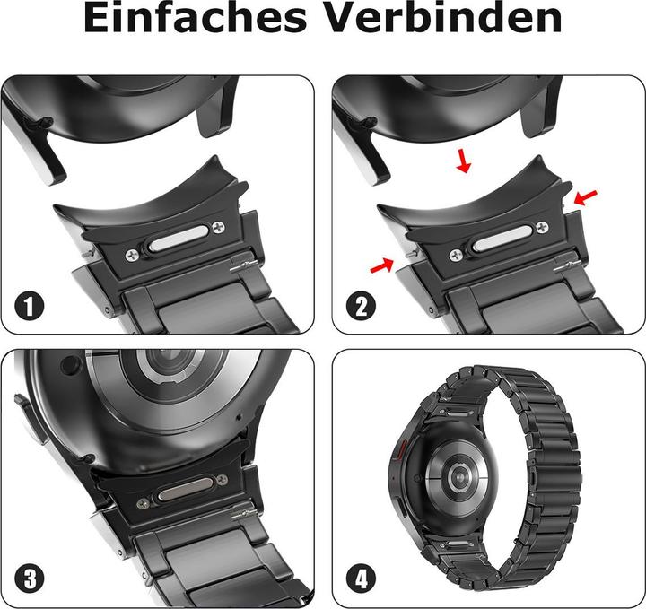 Actual product image Pedea Titanium watch strap (20 mm, Titanium)