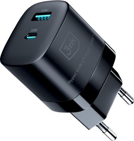 Immagine prodotto 3MK Caricatore Hyper GaN 33W ład. sieć. Nero (33 W)