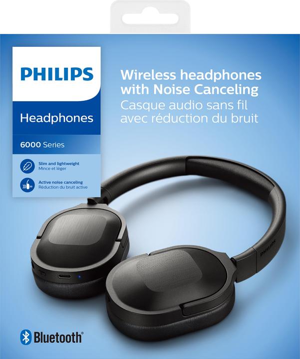 Image du produit Philips TAH6506BK/00 (ANC, 30 h, Filaire, Sans fil)