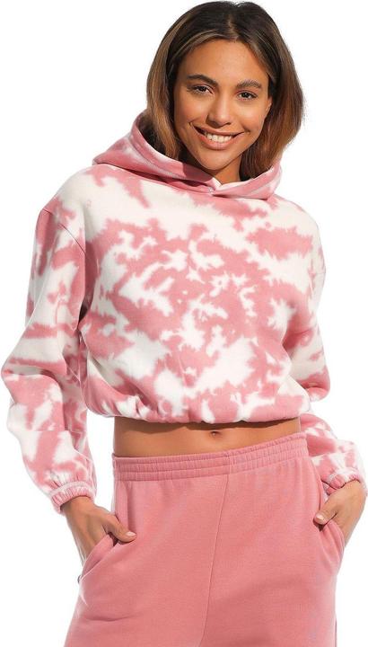 Actual product image Light and Shade Womens/Ladies Tie Dye Crop Hoodie (S)