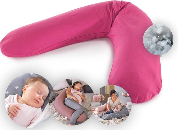 Actual product image Theraline Nursing pillow "The Original" with polyester hollow fibre filling incl. cover 190 cm (190 cm)