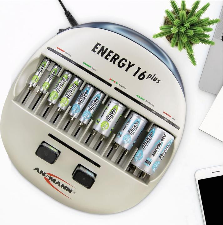Actual product image Ansmann Energy 16 Plus (1 pcs., C, D, AA, AAA, 9V Block, Chargers without battery)