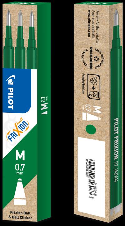 Image du produit Pilot FriXion Recharge Set à 3 (Recharger, Vert, 0.35 mm)