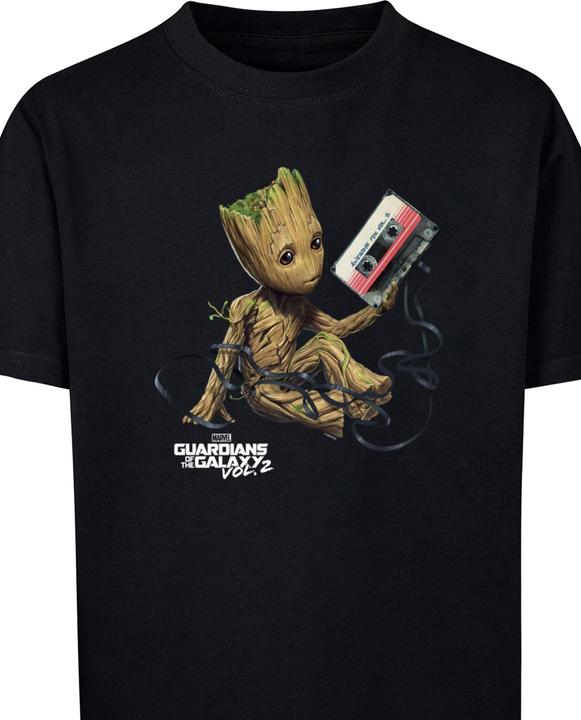 Actual product image Absolute Cult Kids Guardians Of The Galaxy Vol2 - Groot Tape Basic T-Shirt - 124483 (158)